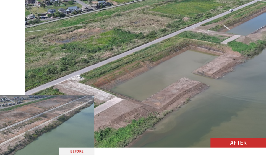 大河津分水路低水路掘削その１３工事