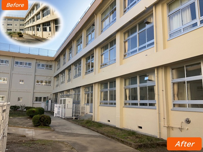 新津第二小学校大規模改造工事