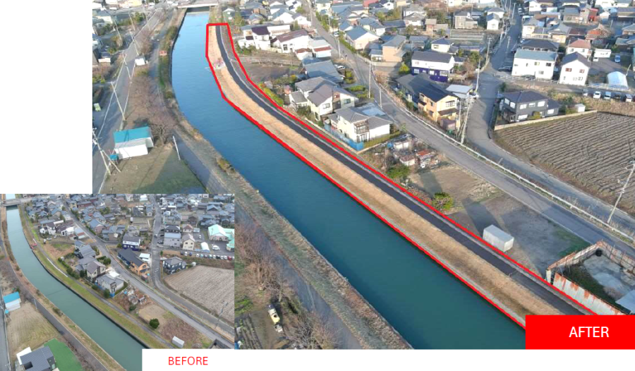 一級河川西川６年災４４号河川災害復旧（その１）工事